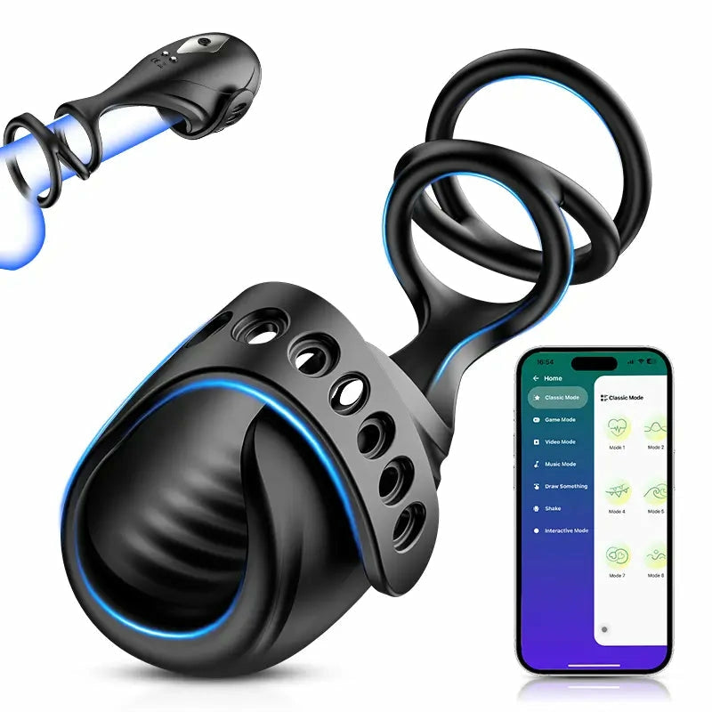 XG5: App-Controlled 3-in-1 Glans Trainer, Masturbator & Penis Ring