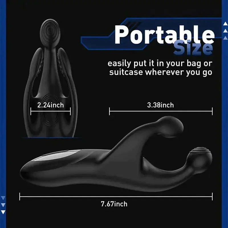 XG9: Portable Penis Head Stimulator with 20 Patting & Vibration Modes