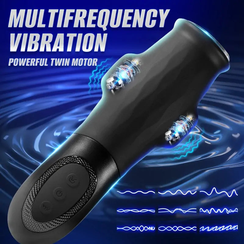 XS3: Male Masturbator with 9 Vibration & 5 Suction Modes