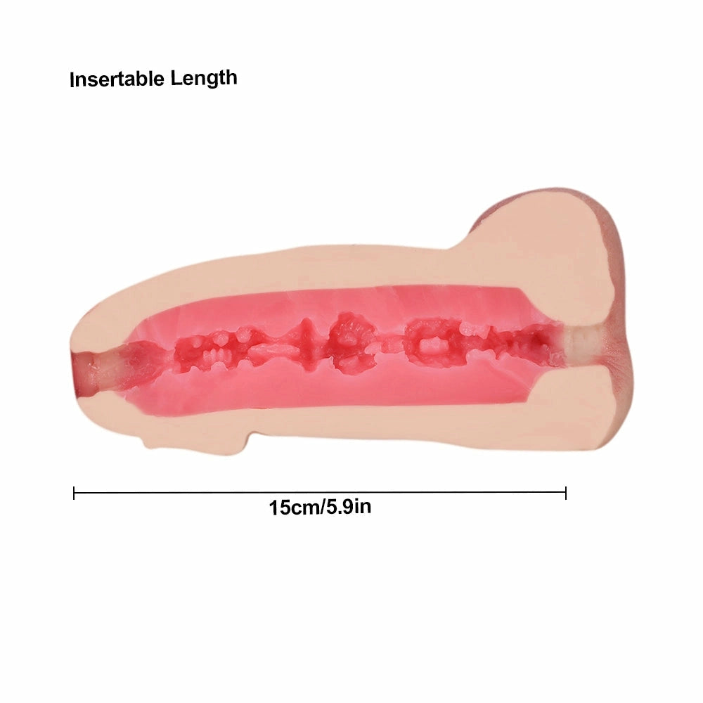 Kimi: 2-in-1 Anal Stroker with 18.5cm (7.3") Realistic Silicone Penis