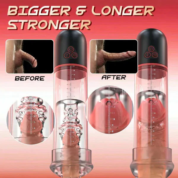 XP10: Penis Trainer & Stroker with 9 Vibes, 3 Suction Modes & Spiral Massage