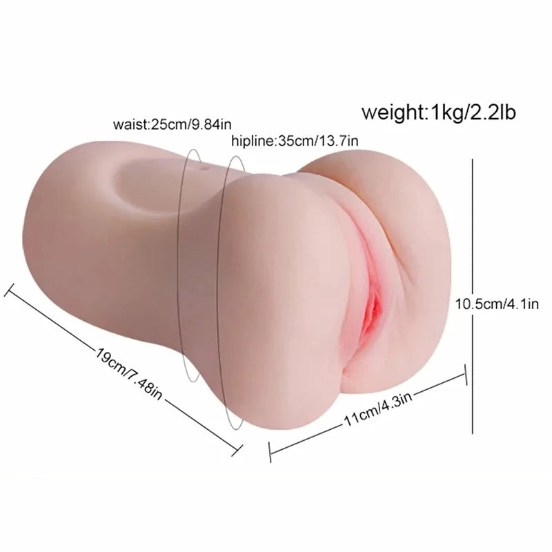 Bliss – 2.2 lb Realistic TPE Pocket Pussy with 5.5-Inch Tunnel