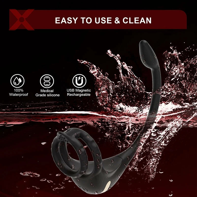 PM2: 3-in-1 Dual-Motor Prostate Massager with App/Remote Control