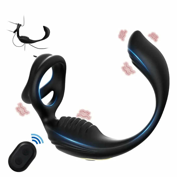 PM5: Ribbed Dual-Motor Prostate Massager with Wireless Remote