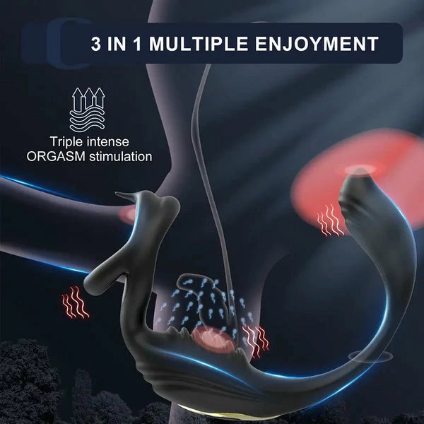PM5: Ribbed Dual-Motor Prostate Massager with Wireless Remote