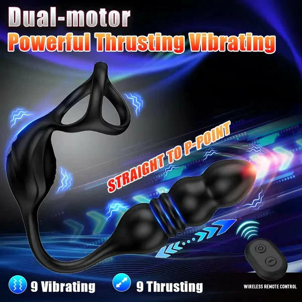 PM6: Thrusting and Vibrating Prostate Massager with Wireless Remote