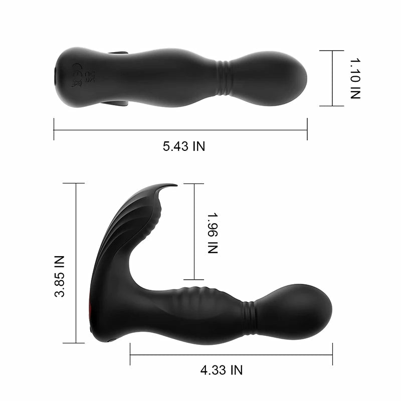 PM8: Triple-Motor Rotating, Vibrating and Licking Prostate Massager