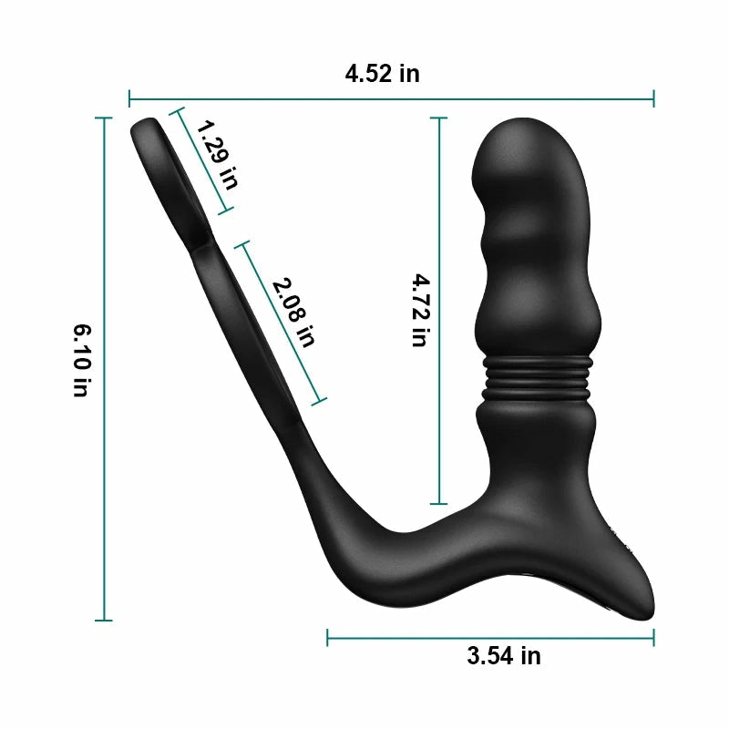 PM9: Thrusting and Vibrating Prostate Massager with Wireless Remote