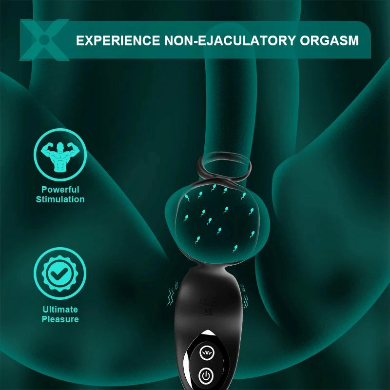 PM9: Thrusting and Vibrating Prostate Massager with Wireless Remote