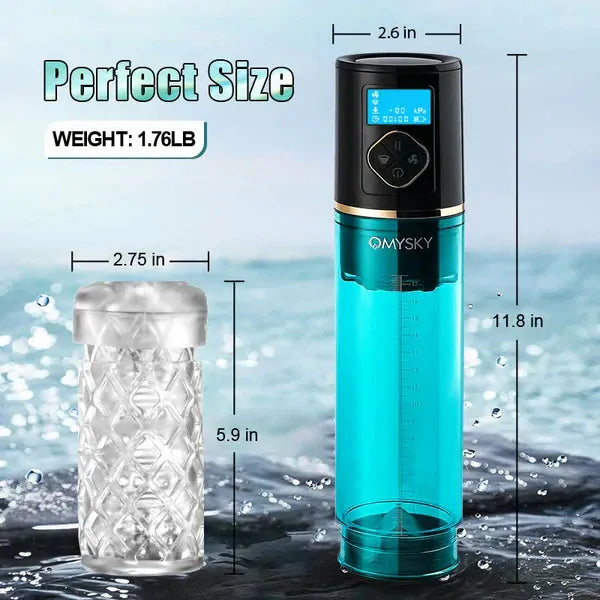 XP6: Electric Water Penis Pump with 6 Suction Modes & LED Display