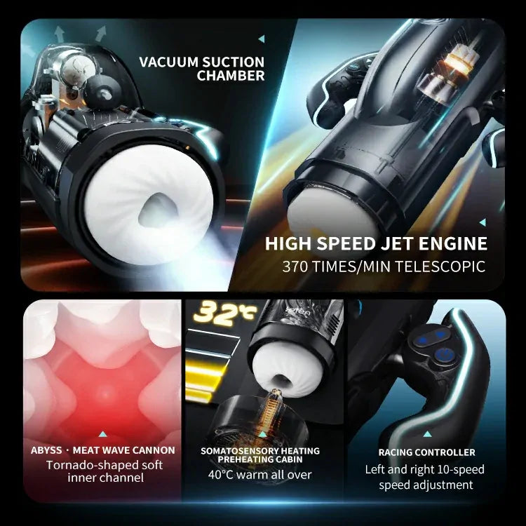 Leten Bermuda Storm: Automatic Masturbator with Sucking, Thrusting & Real Heat