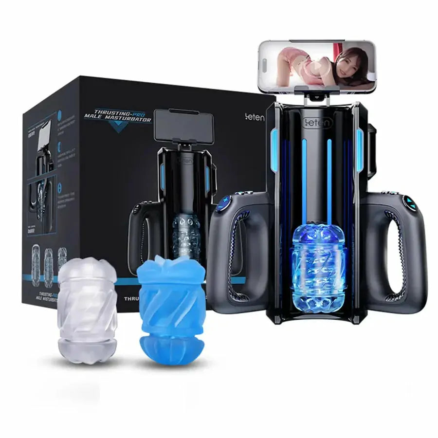 XT5: Auto Masturbator with 700 SPM Motor, Dual Sleeves & Phone Holder