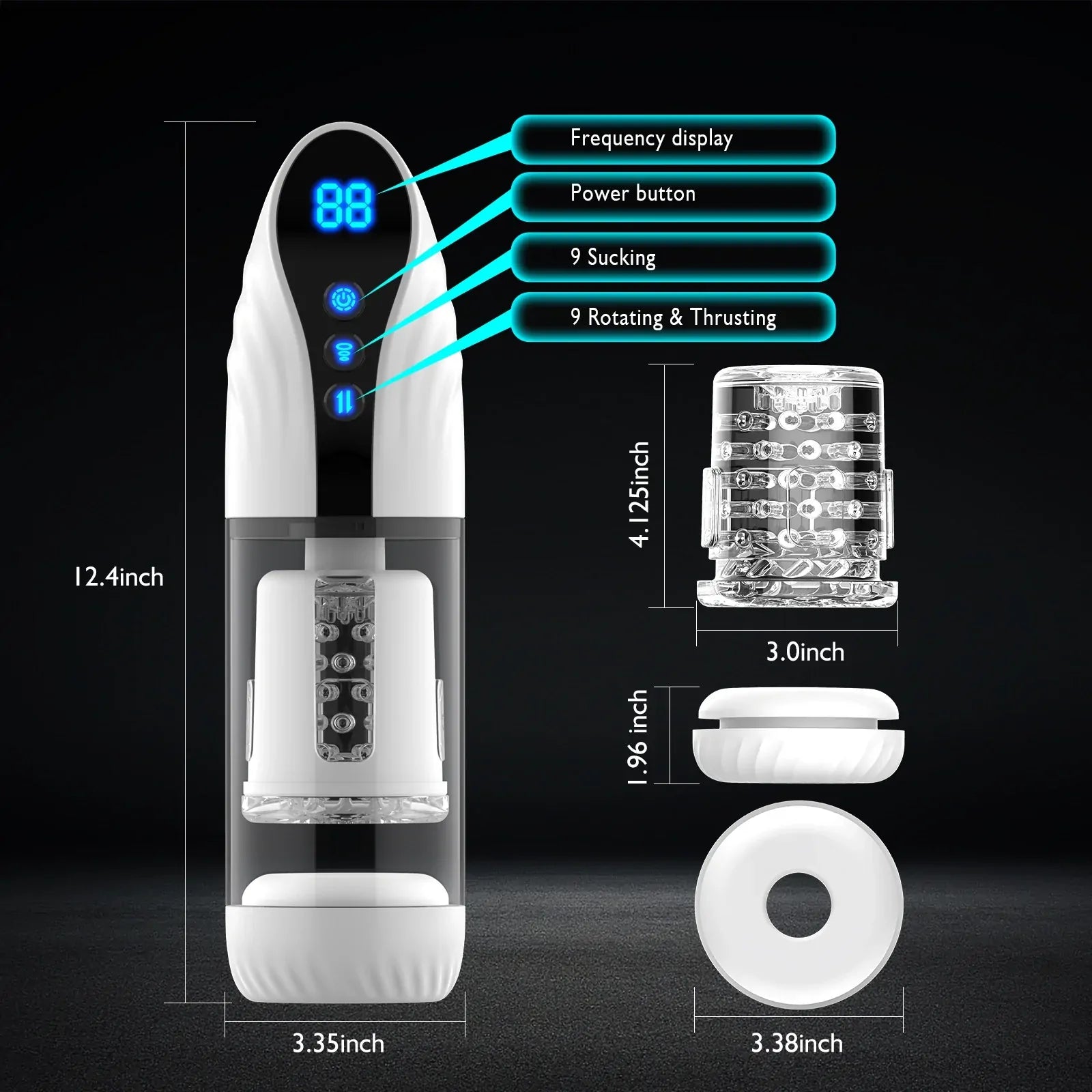 XS17: Blowjob Machine with Sucking, Rotating & Thrusting Modes