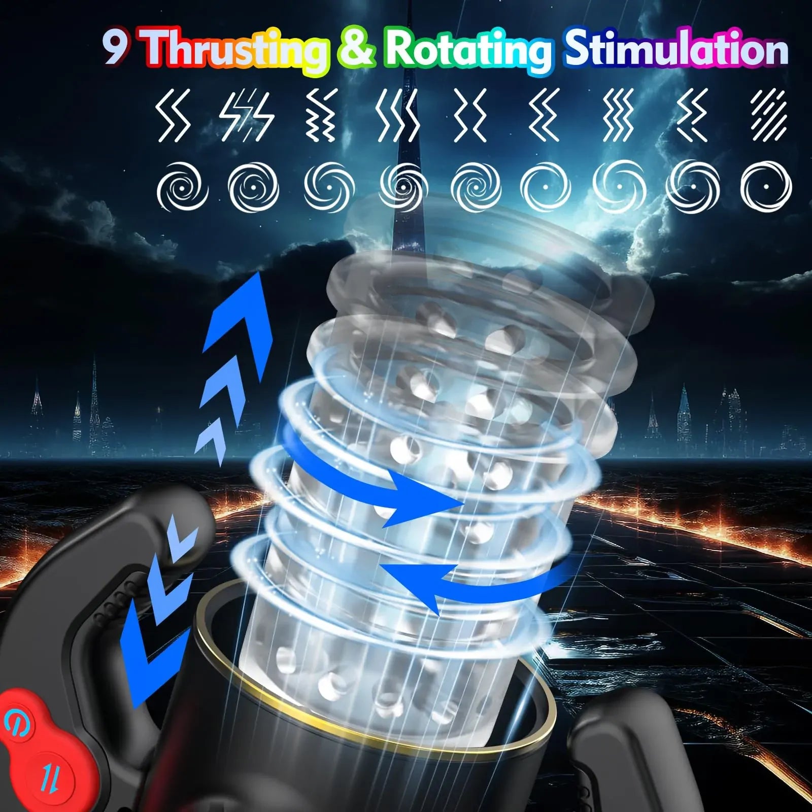 XR1: Blowjob Machine with Dual Handles, Sucking, Rotation & Thrusting