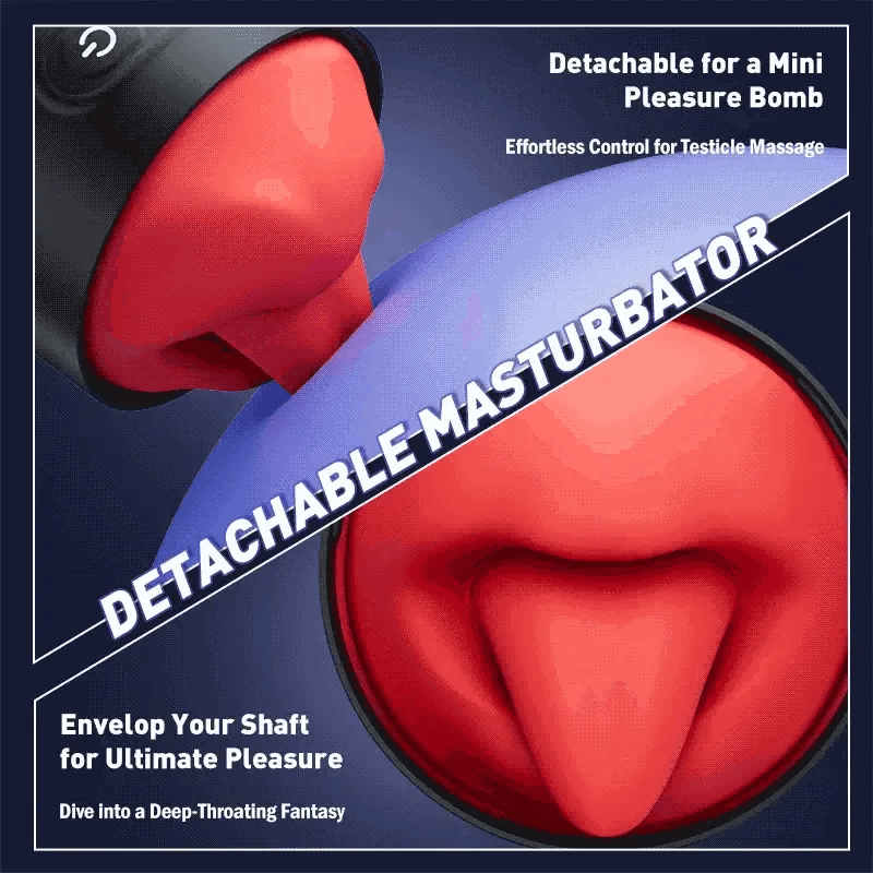 XR10: Blowjob Machine with App Control, Tongue & Fully Waterproof
