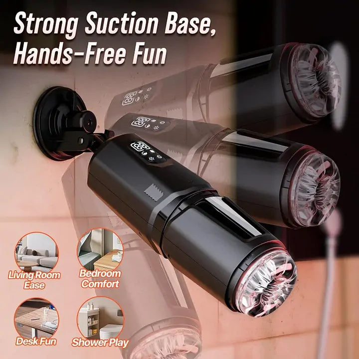 XT19: Male Stroker with App Control, 2-in-1 Motion & Phone Mount