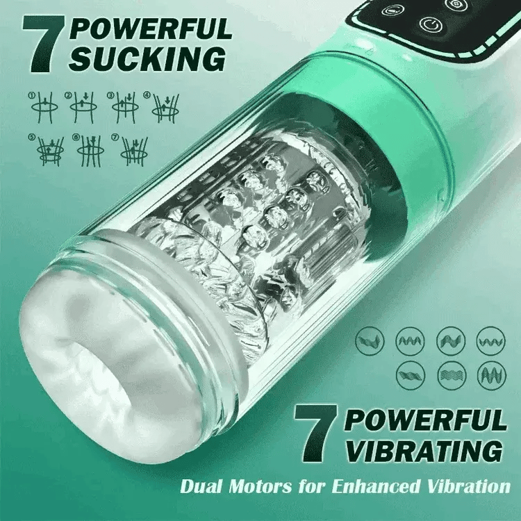 XR4: Blowjob Machine 5 in 1 Sucking Rotating Thrusting Vibrating Waterproof