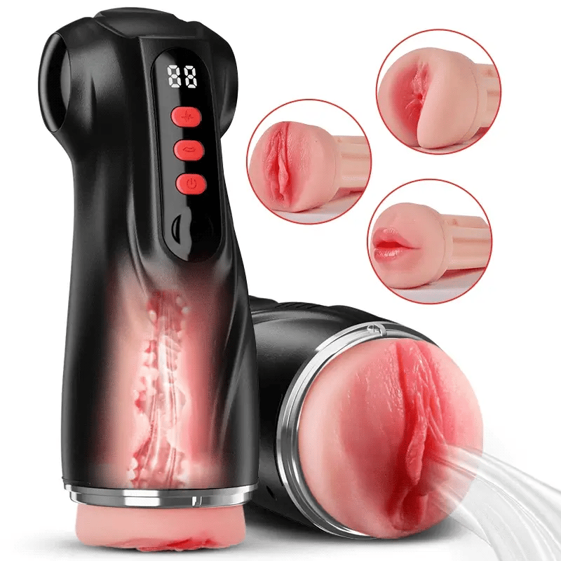 XV11: Male Masturbator with 3 Realistic Sleeves, Suction & App Control