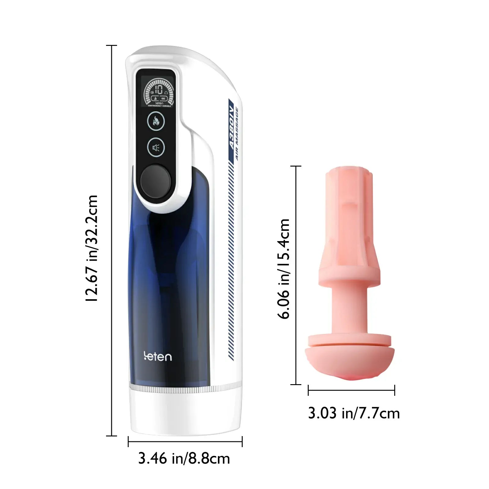 XT9 Plus: Male Masturbator with Rocking Thrust, Heat, Voice