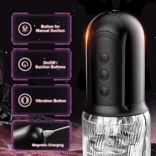 XS14 Pro: Male Masturbator with Handle, Suction & Dual Motors