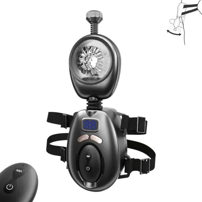 XT11: Male Masturbator with Wearable Strap, Remote Control & 9 Vibes