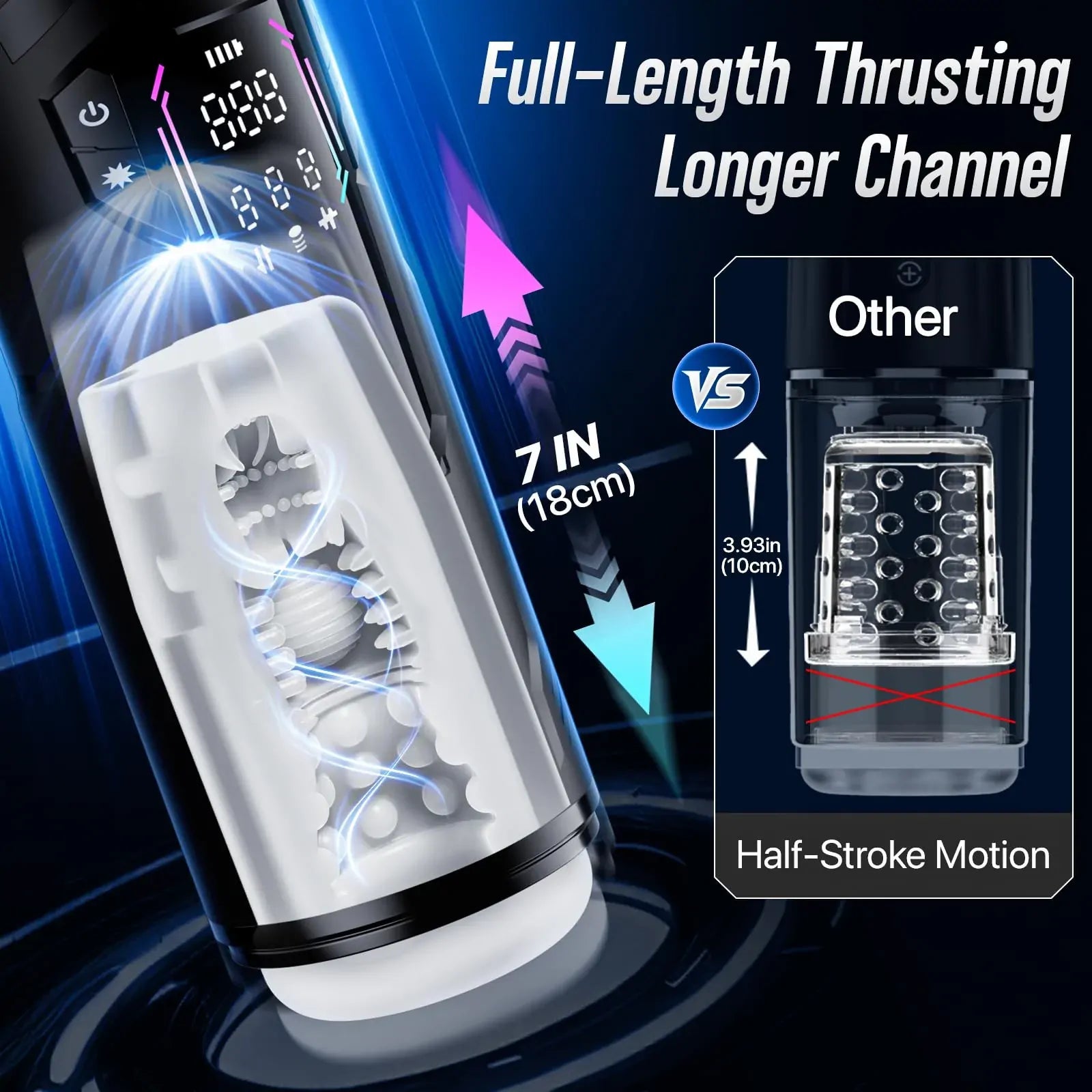 XT4: Male Masturbator with Squeeze-Suction, App Control & Hands-Free Mount