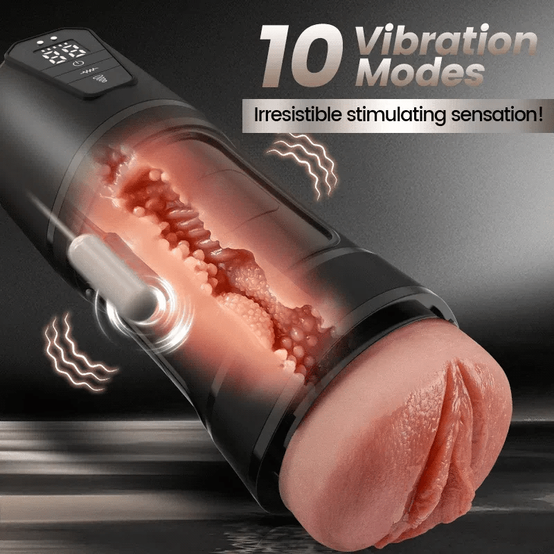XV8: Male Masturbator with 1:1 Realistic Sleeve, Suction & 10 Vibes