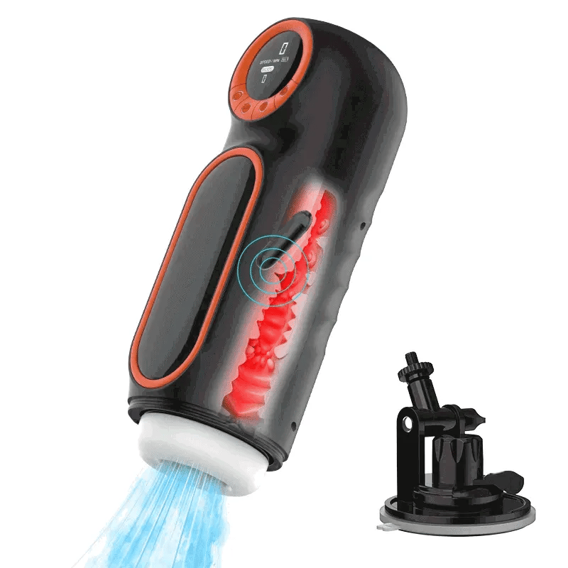 XT1: Male Stroker with Hands-Free Mount, Thrusting, Suction & Vibration