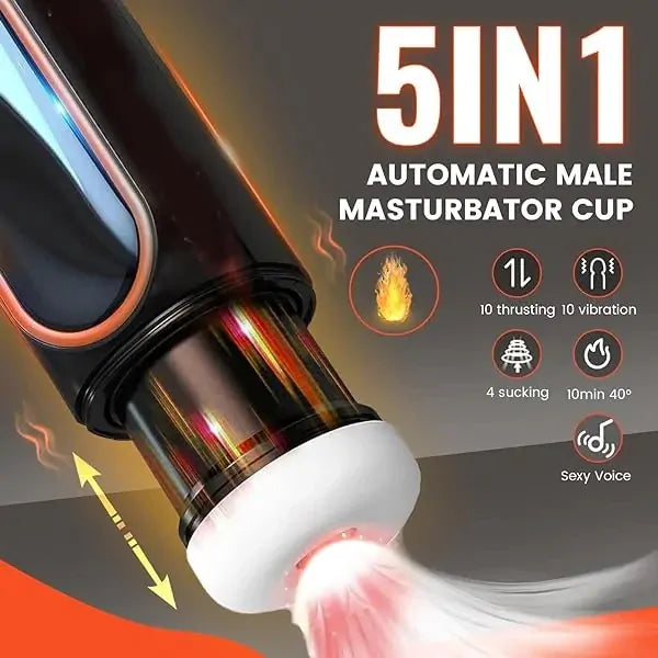 XT1: Male Stroker with Hands-Free Mount, Thrusting, Suction & Vibration