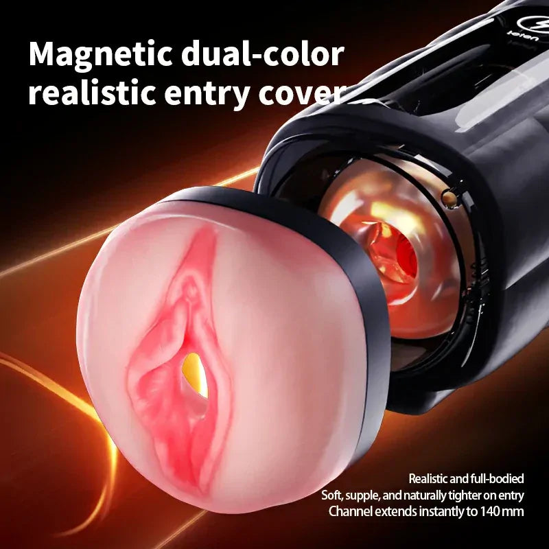 XT8 Pro: Male Stroker with 360° Heating, 550 SPM Thrusting & Vibration