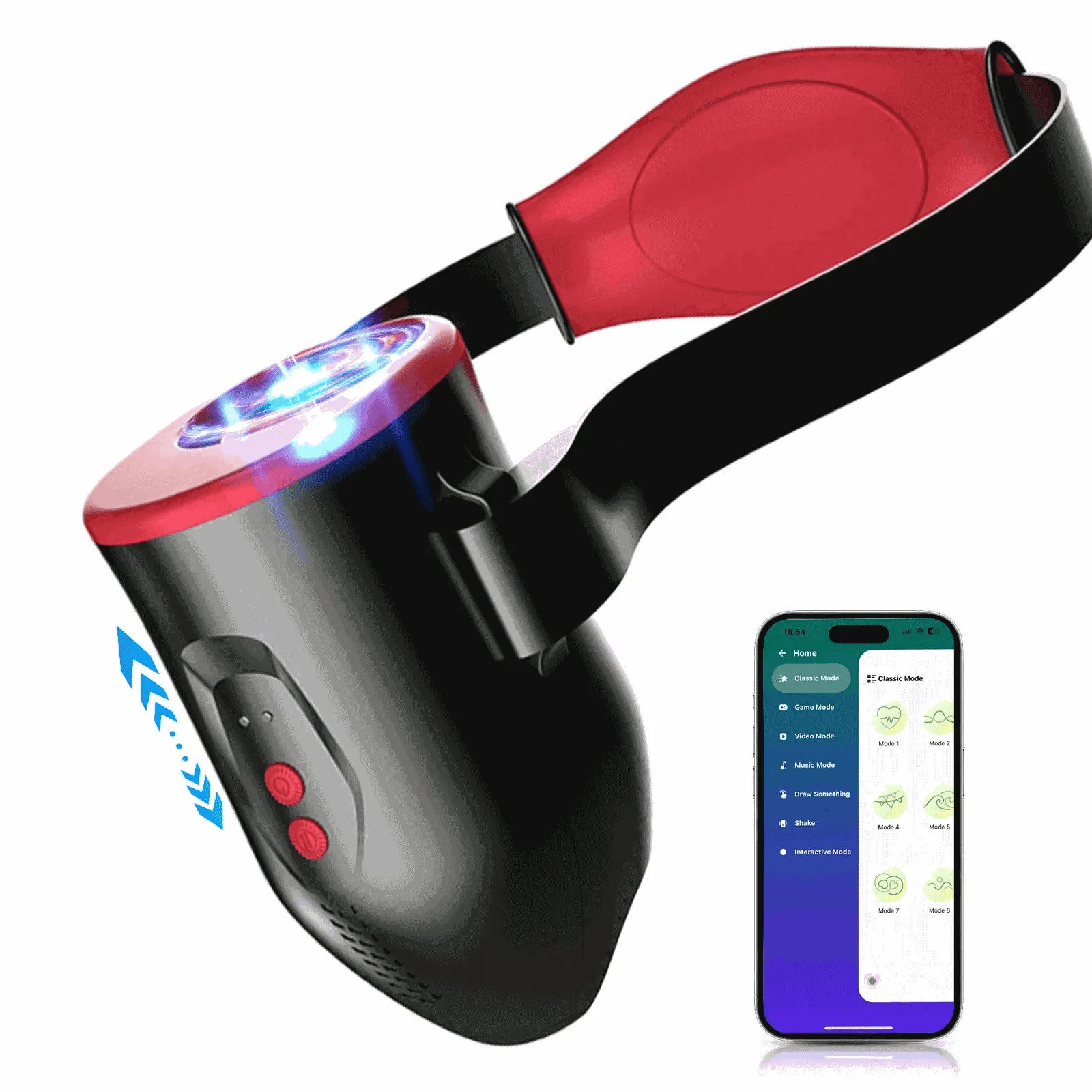 XT22: Male Stroker with Wearable Strap, App Control & 6 Motion Modes