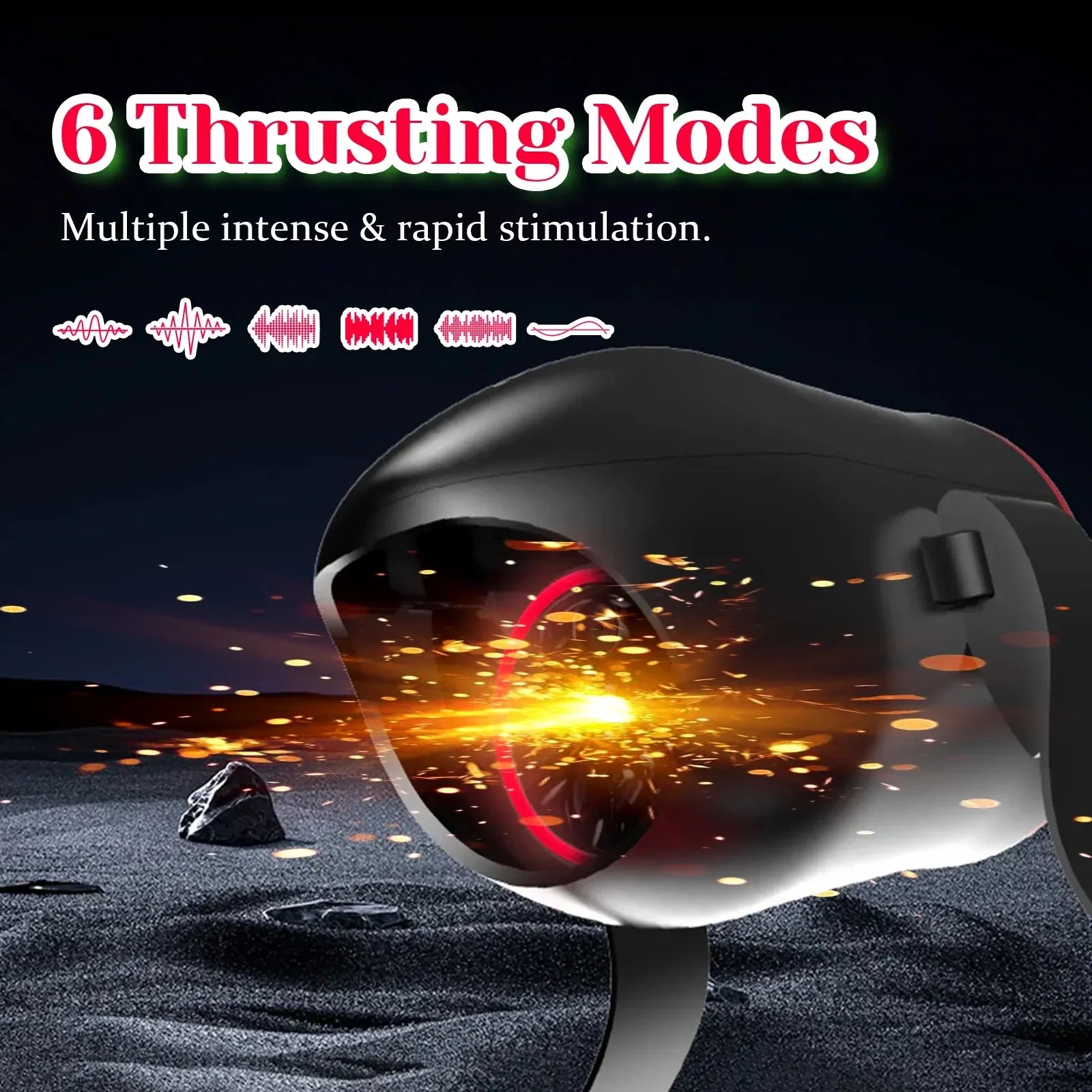 XT22: Male Stroker with Wearable Strap, App Control & 6 Motion Modes