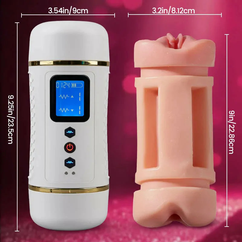 XV12: Male Stroker with Dual Ends, 10 Vibes & Fully Waterproof
