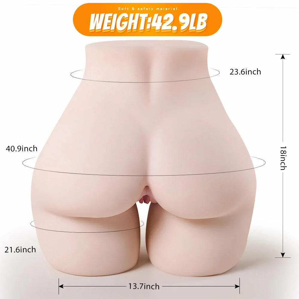 Gena: 19.5 kg Life-Size BBW Sex Doll Ass with a Massive Booty