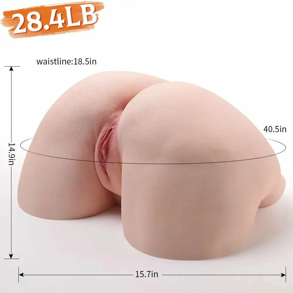 Linda: 12.9 kg Full-Silicone Doggy-Style Booty with Deep Tunnels
