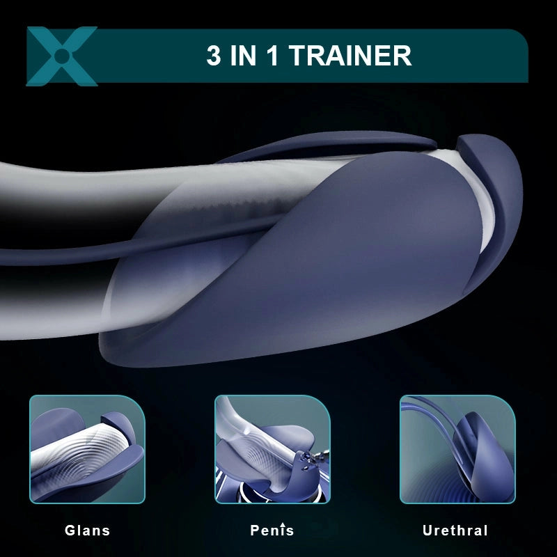 XG6: Dual-Motor Glans Trainer with 10 Modes & Urethral Sound