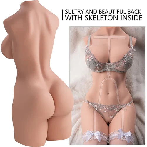 Carmen: 42 lb Mature TPE Torso with Big Breasts & Dual Tunnels