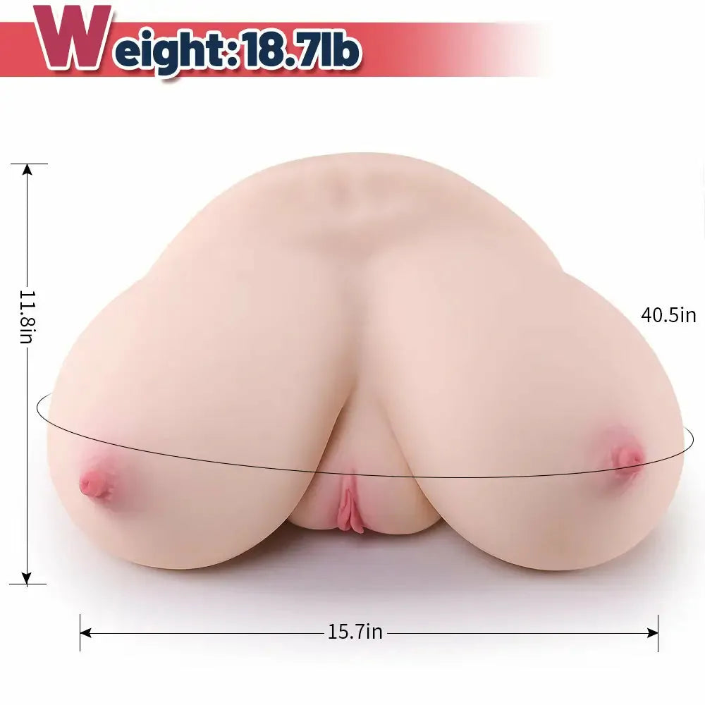 Diana: 8.5 kg G-Cup Torso Sex Toy with Huge Bouncy Jelly Breasts